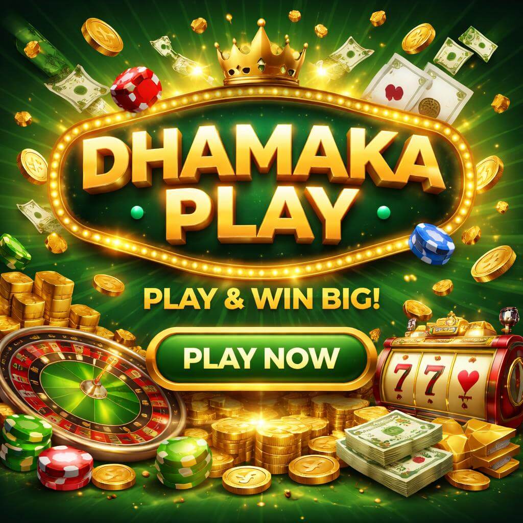 DHAMAKAPLAY featuring slots table games and live dealer entertainment in one place
